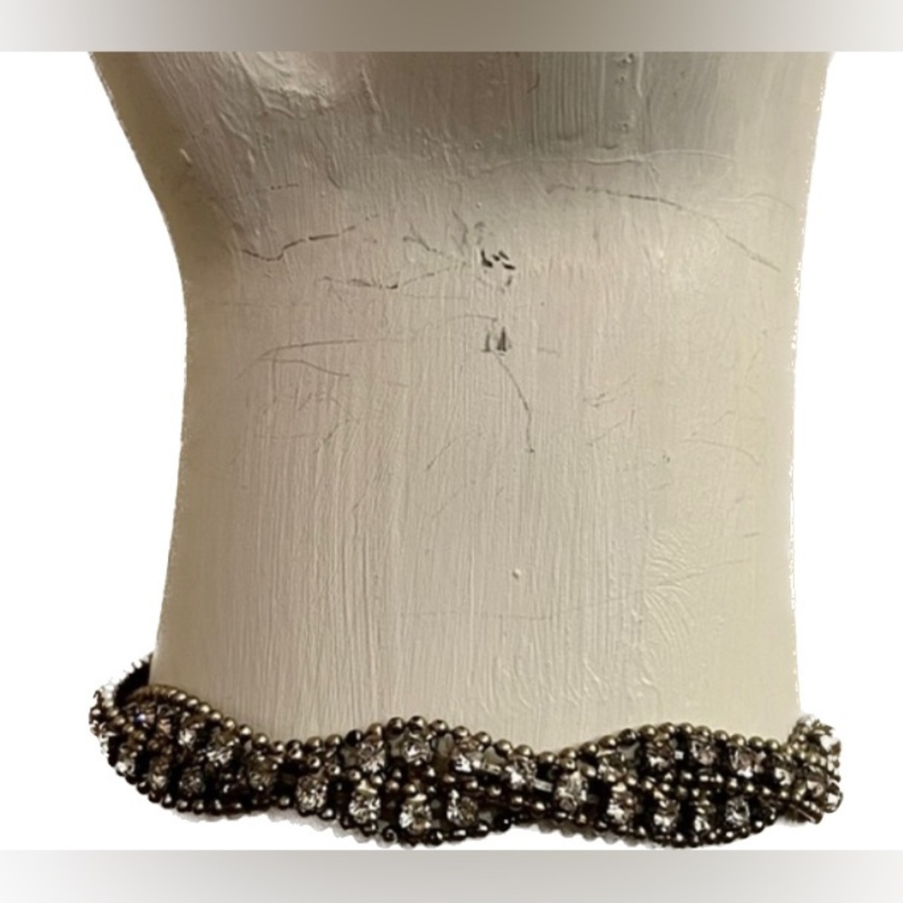 VINTAGE 1960 rhinestone & crystal elegant beaded bracelet. HIGH VALUE